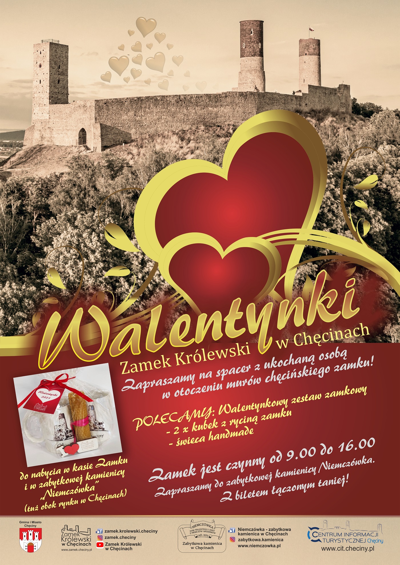 plakat walentynki2021 zamekcheciny