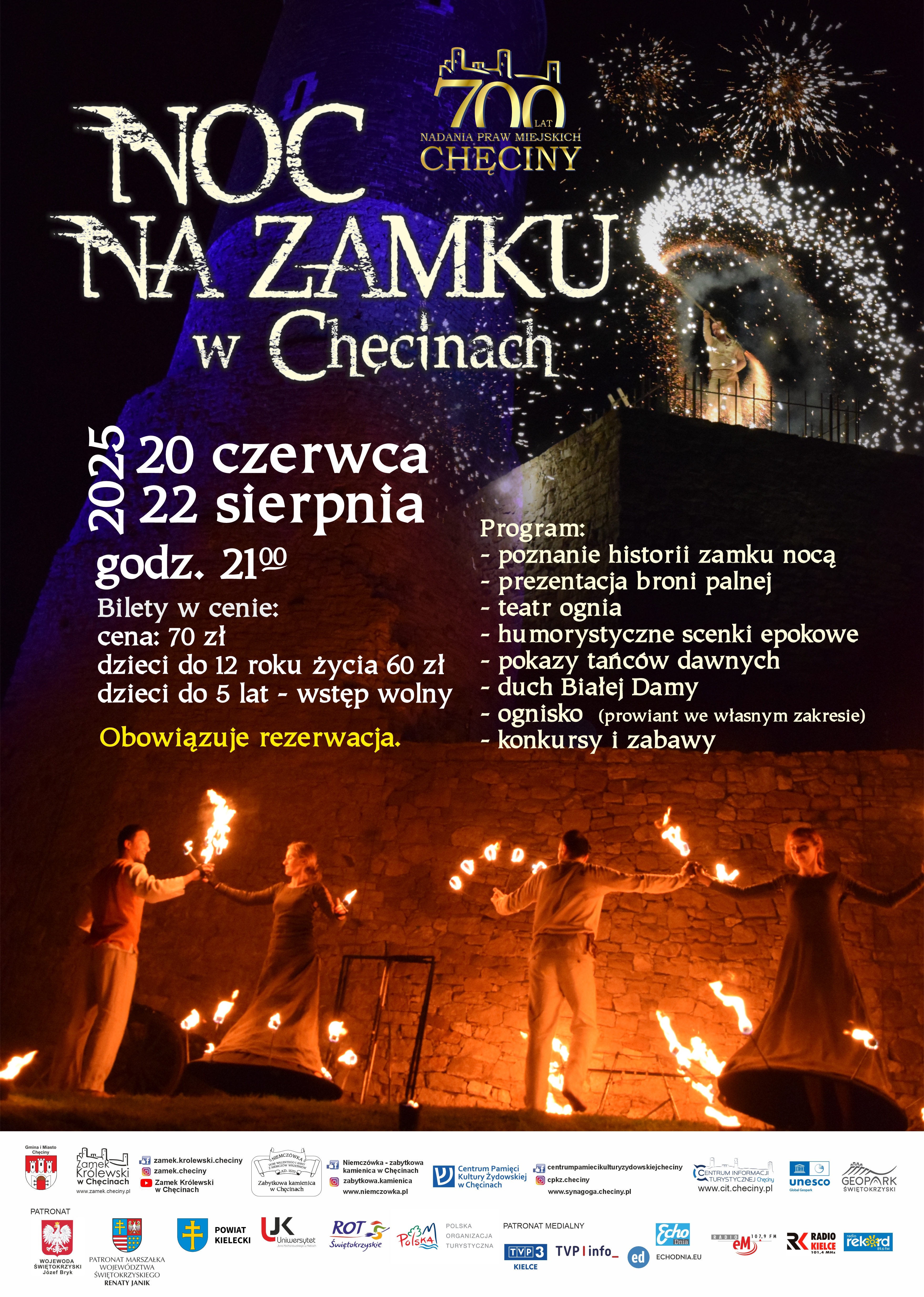 PLAKAT noc na zamku 2025