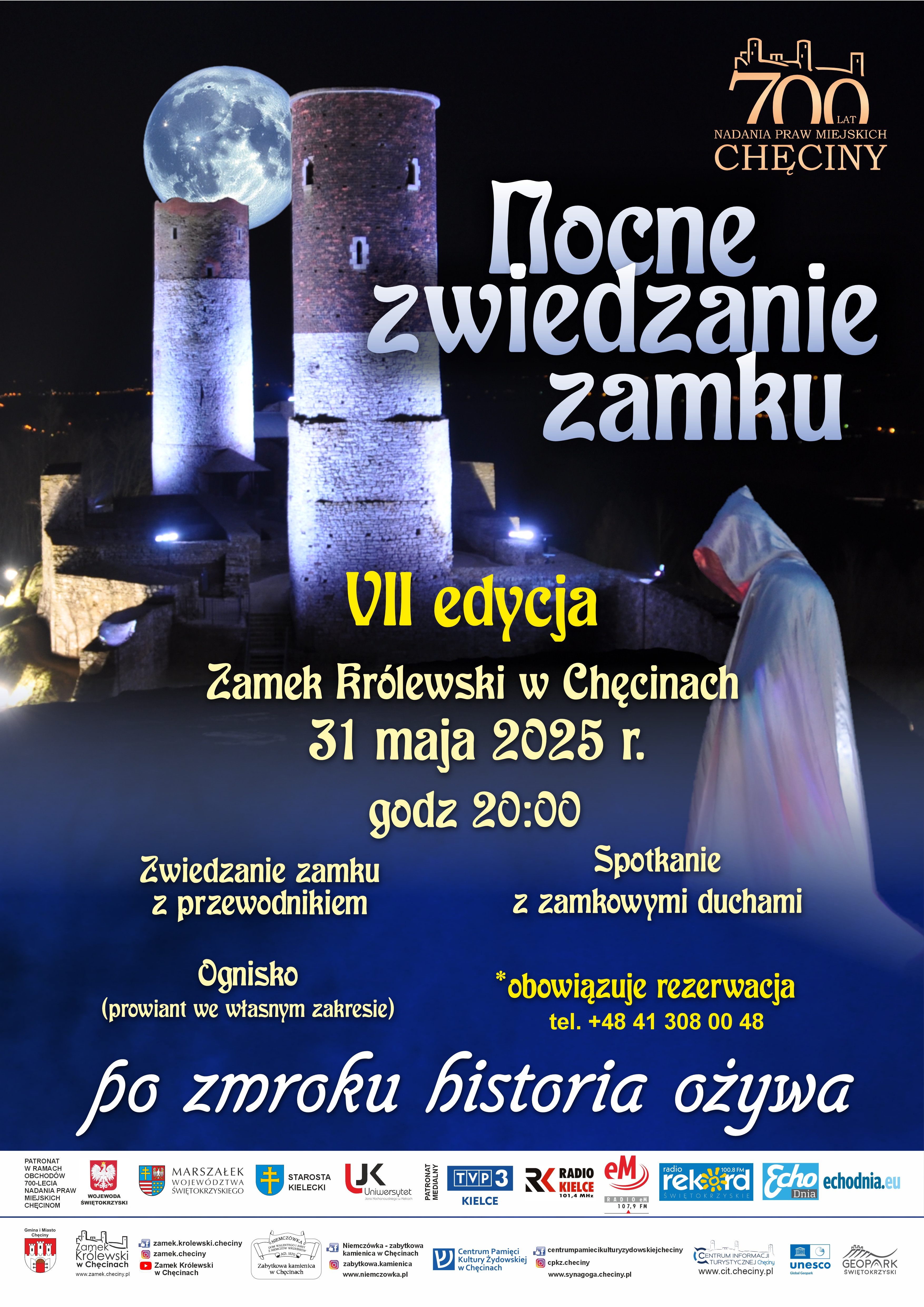 Nocne Zwiedzanie Zamku – zapraszamy 31 maja o 20:00!