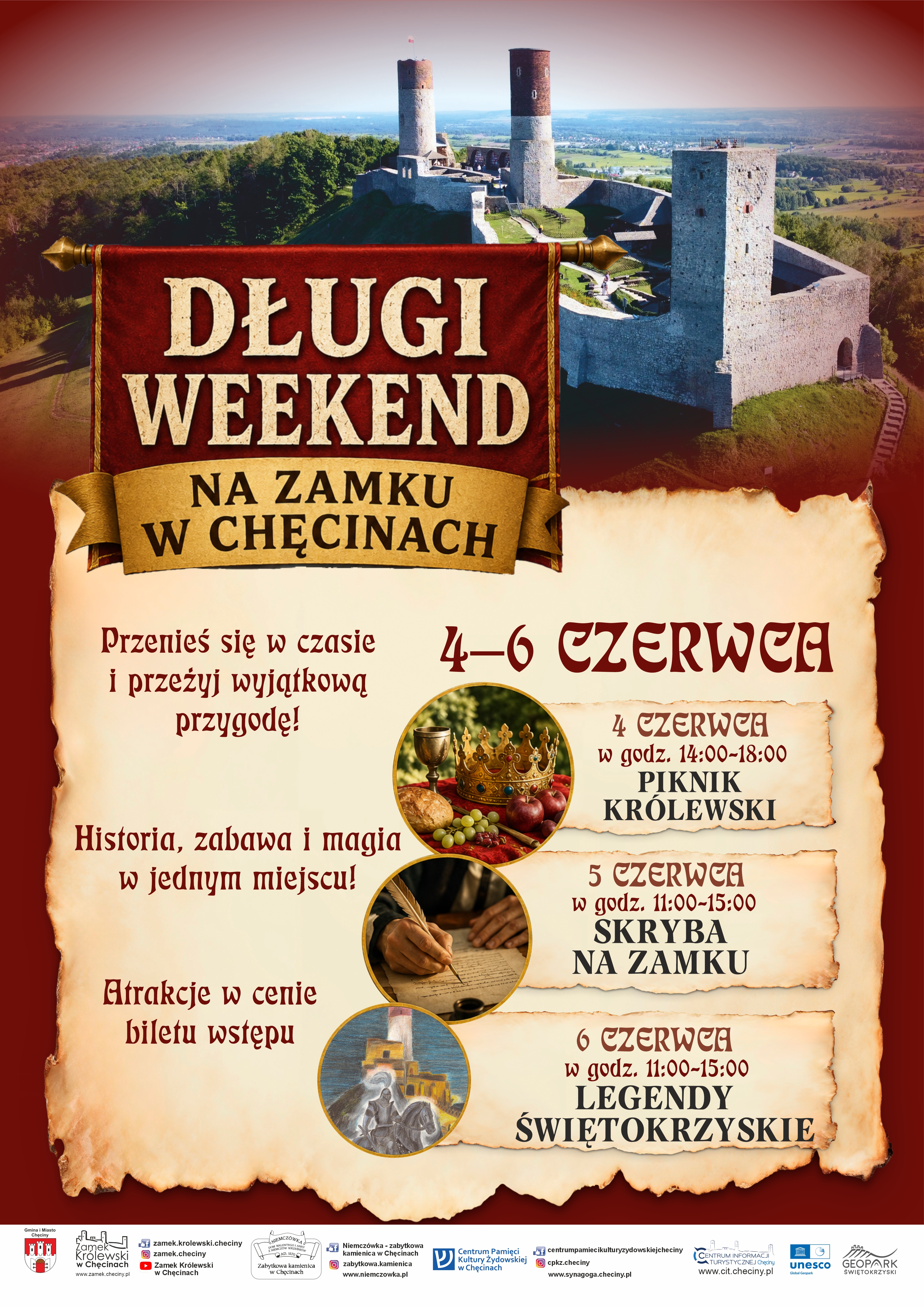 dugi weekend czerwiec na zamku 2026