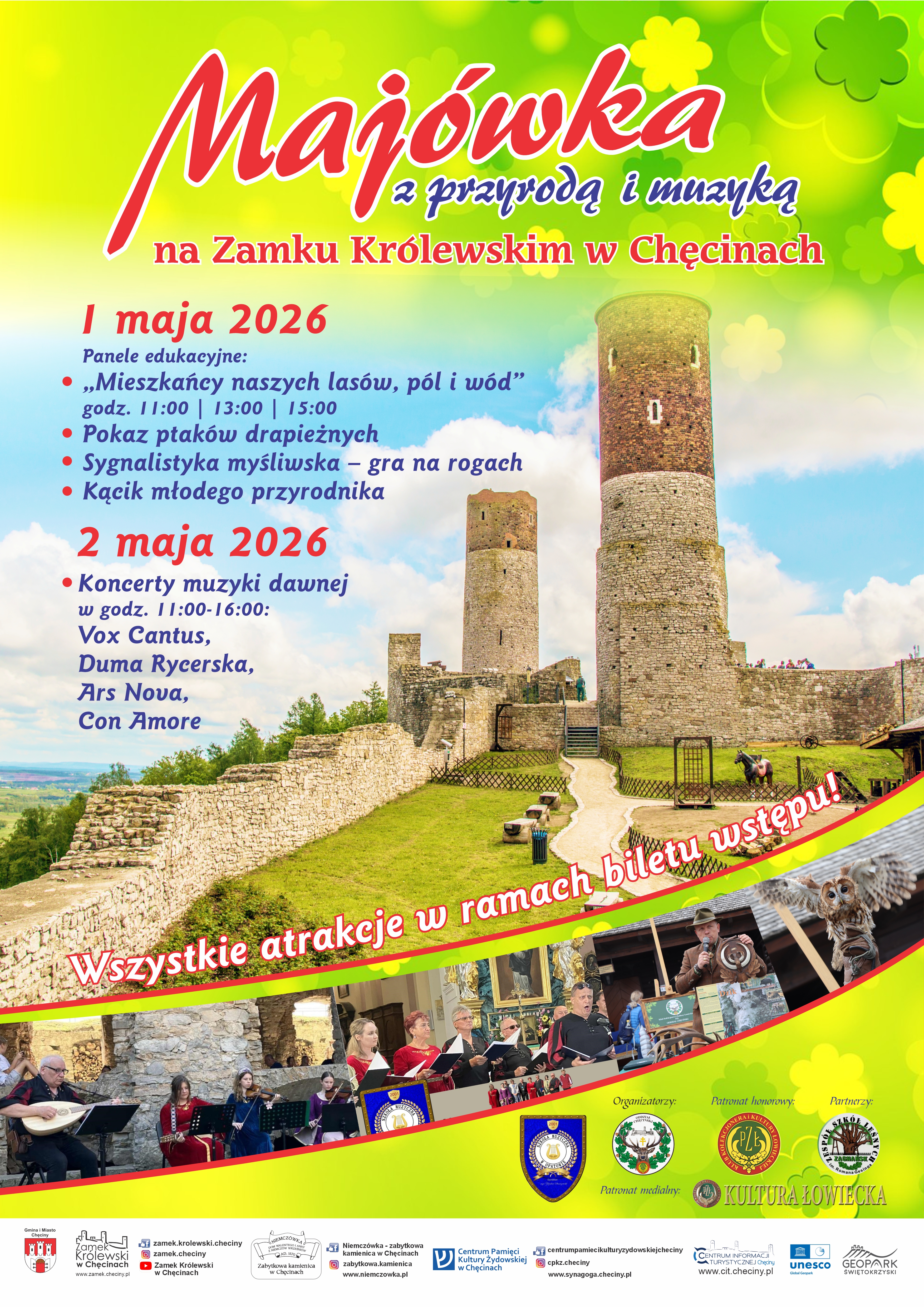 MAJÓWKA NA ZAMKU KRÓLEWSKIM W CHĘCINACH 