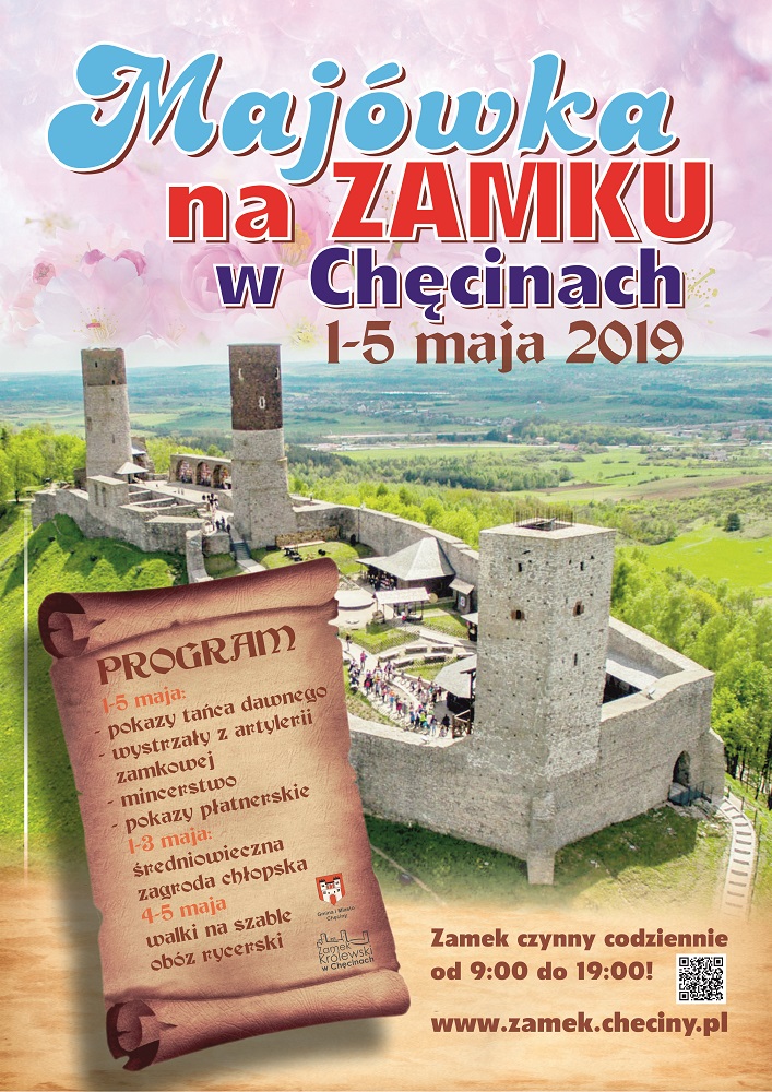 mniejszy plakat majowka na zamku checiny