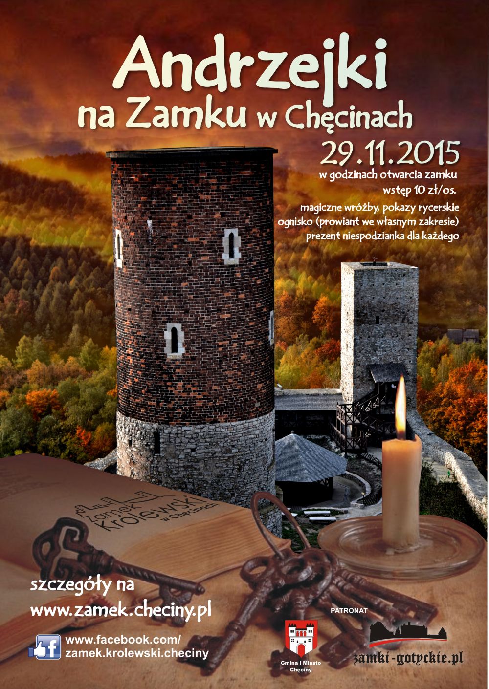 andrzejki zamek checiny size
